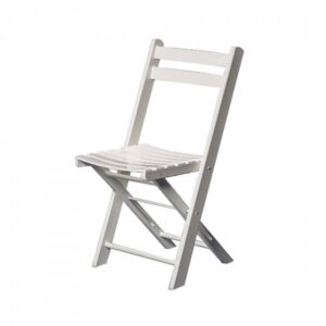 Holzklappstuhl Deluxe weiß