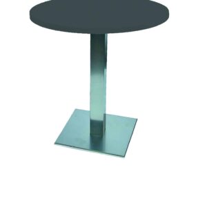 Bistrotisch "Rondo" Ø 80 cm Edelstahl schwarz