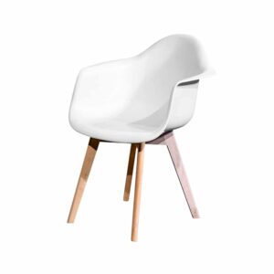 Stuhl "Keeve" mit Armlehne weiß