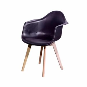 Stuhl "Keeve" mit Armlehne schwarz