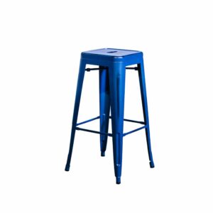 Barhocker "Industrial" Vintage blau Stahl