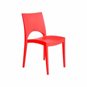 Designstuhl "Majestic" rot Kunststoff