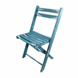 Holzklappstuhl Vintage Petrol