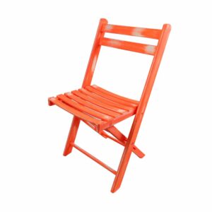 Holzklappstuhl Vintage Kürbis