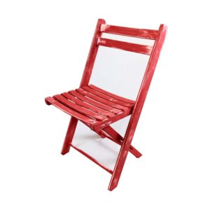 Holzklappstuhl Vintage Ziegelrot