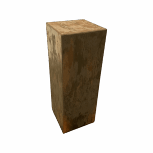 Stele Quadrat Rost 40 x 40 x 110 cm