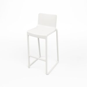 Designbarhocker "Majestic" weiß Kunststoff